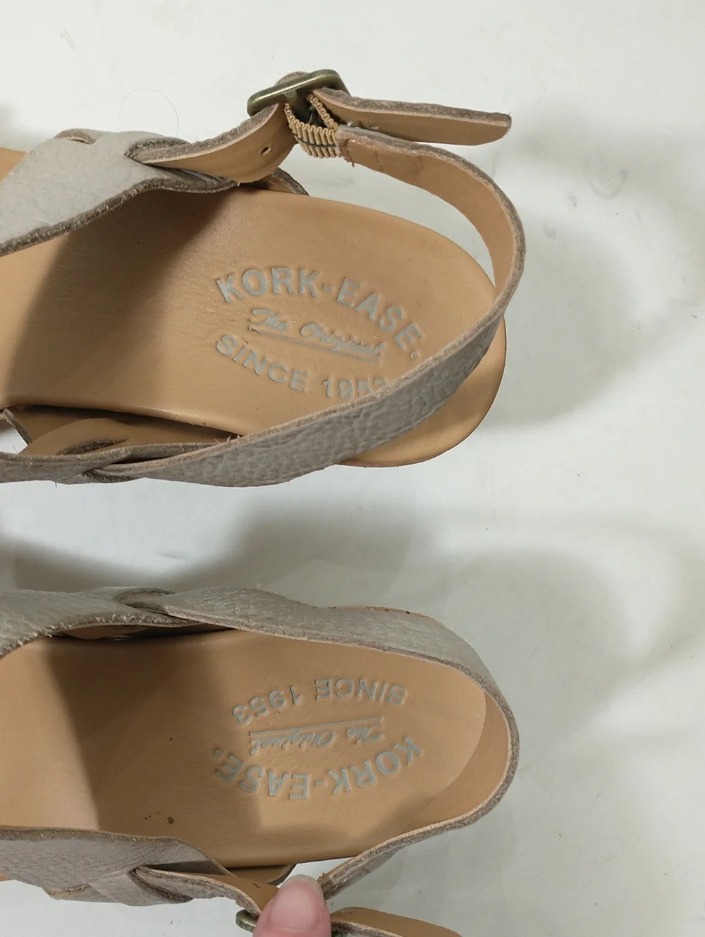 Kork-Ease Cork Espadrille Austin Braid, Stone Color, Size 9, Cottage Core, Boho